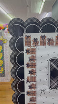 Load and play video in Gallery viewer, Black and white plaid, book stack and favorite border bundle 
