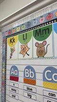 Load and play video in Gallery viewer, 90s teacher alphabet cards 
