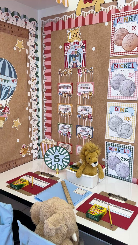 Printable Vintage Coin Poster Set | Storybook Circus