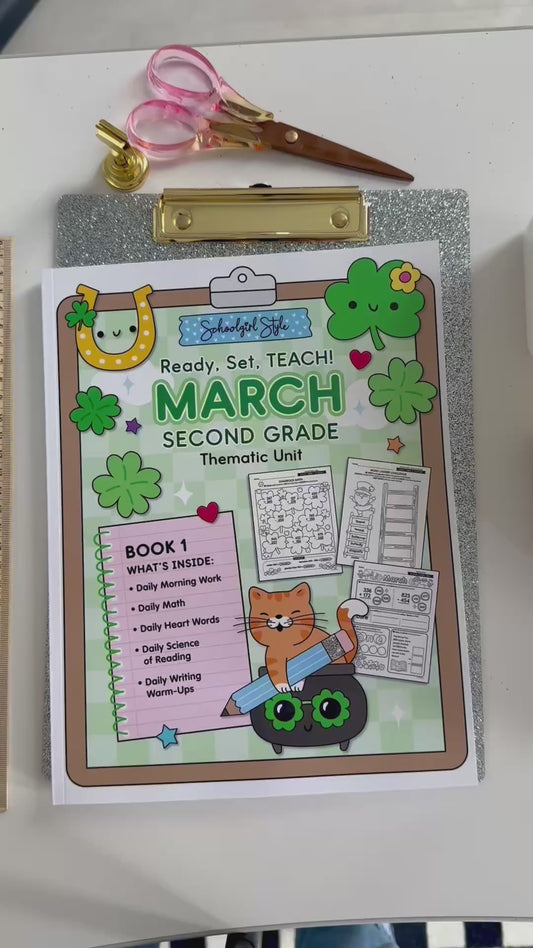 Ultimate Second Grade March Thematic Unit Bundle