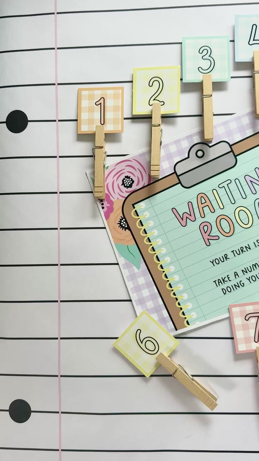 Printable Pastel Teacher Waiting Room | Pretty in Pastel