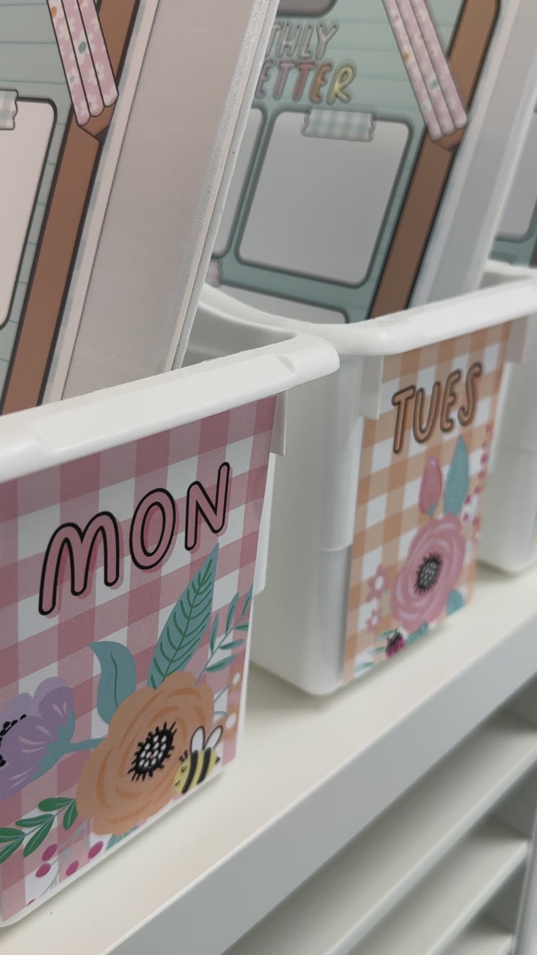 Pastel calming corner bulletin board set 