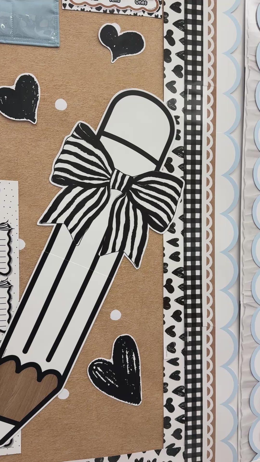 Classic Black and White Pencil Cutouts | Simply Sweet