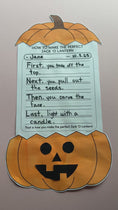 Load and play video in Gallery viewer, printable pumpkin writing activity

