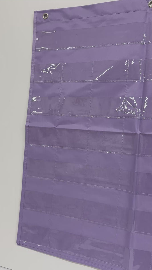Pastel Lavender Pocket Chart – 44 Pockets | Classroom Calendar for Teachers