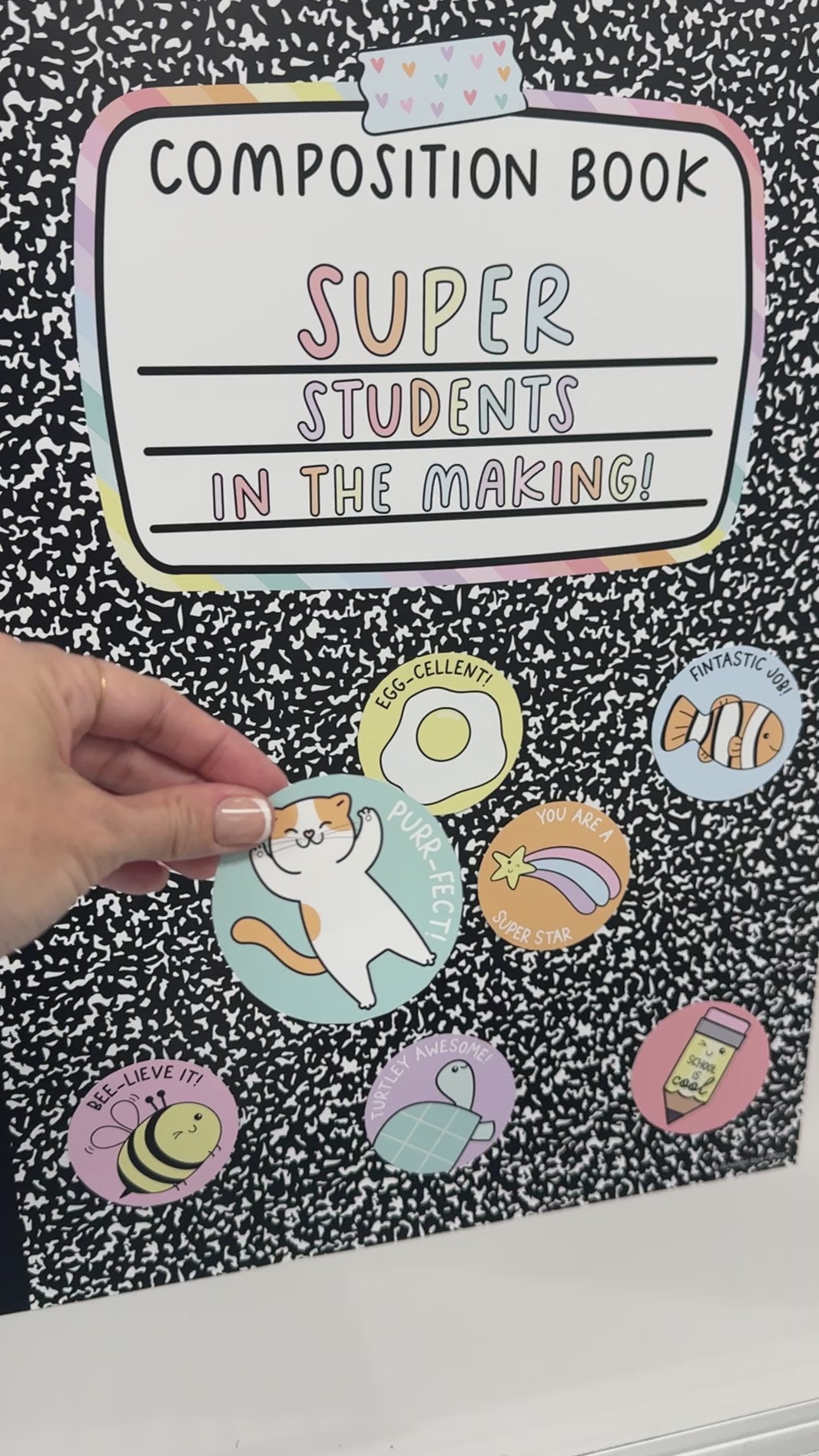 Pastel classroom reward system 