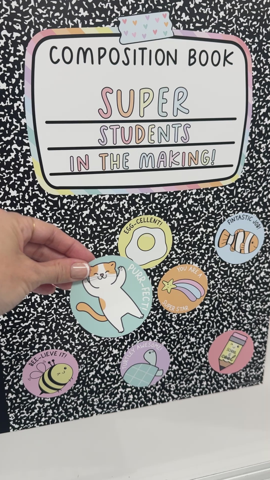 Pastel classroom reward system 