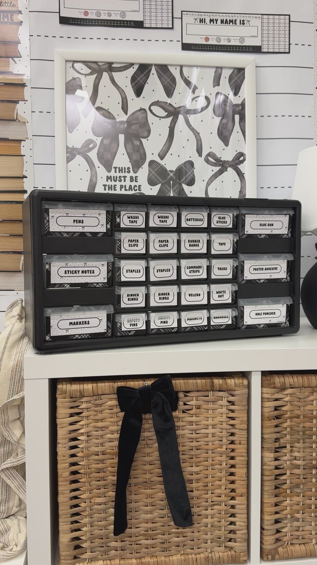 black and white toolbox labels 