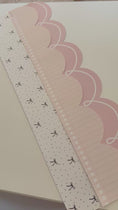 Load and play video in Gallery viewer, Daybreak pastel pink with white loop border, sincerely yours pastel pink notebook paper border, seriously darling black bows border 
