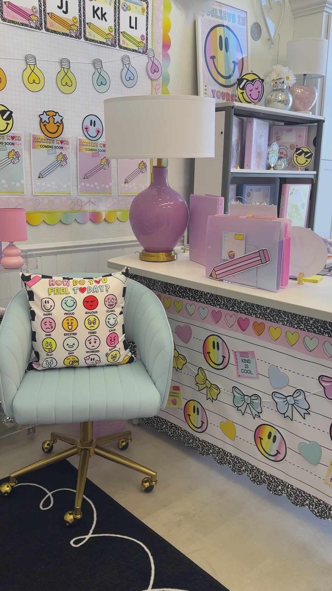 rainbow pastel bows bulletin board cutouts 