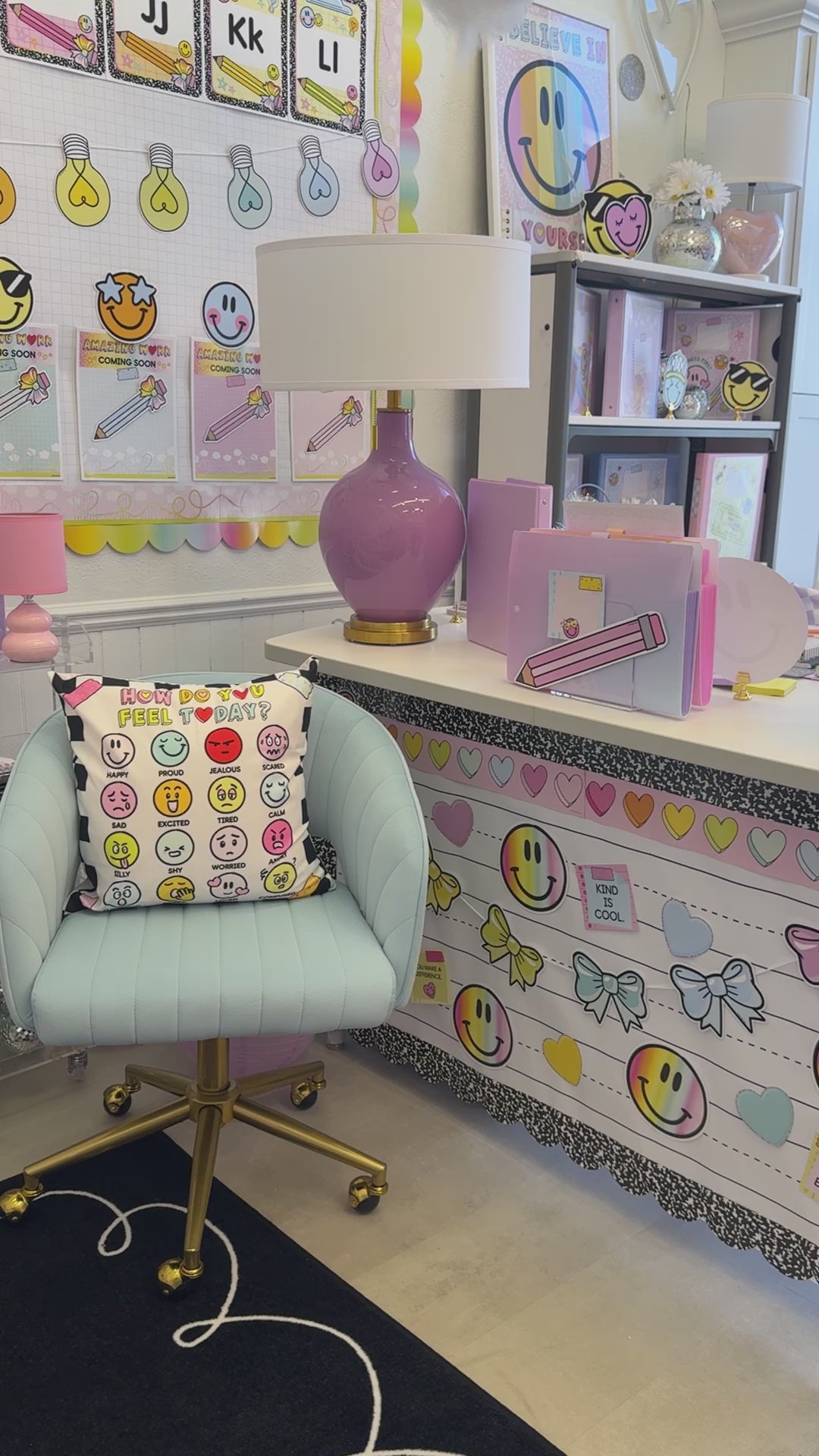 rainbow pastel bows bulletin board cutouts 