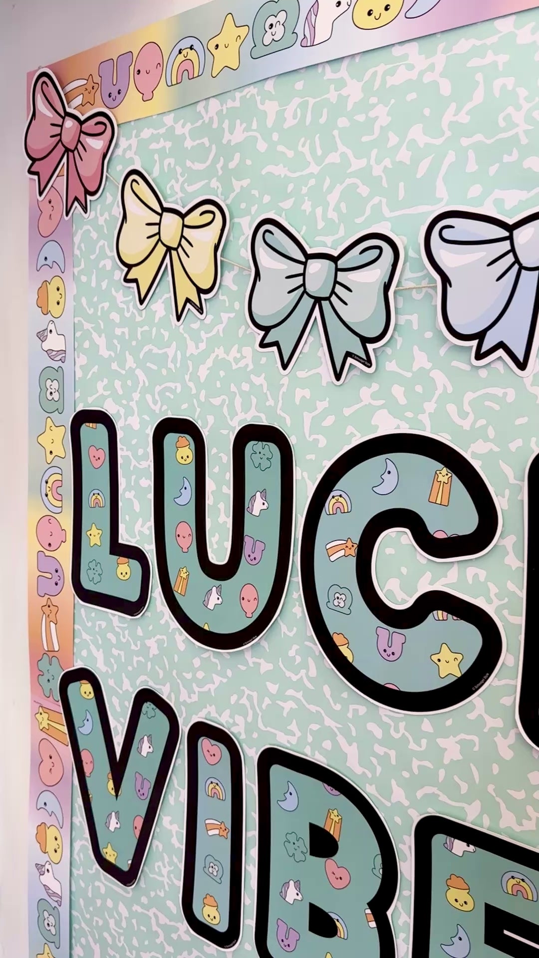 St. Patrick's Day classroom printable bulletin board letters