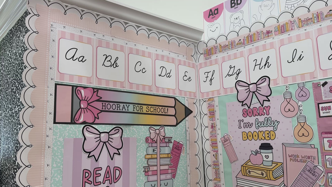 Pastel pink bow extra large cutout 