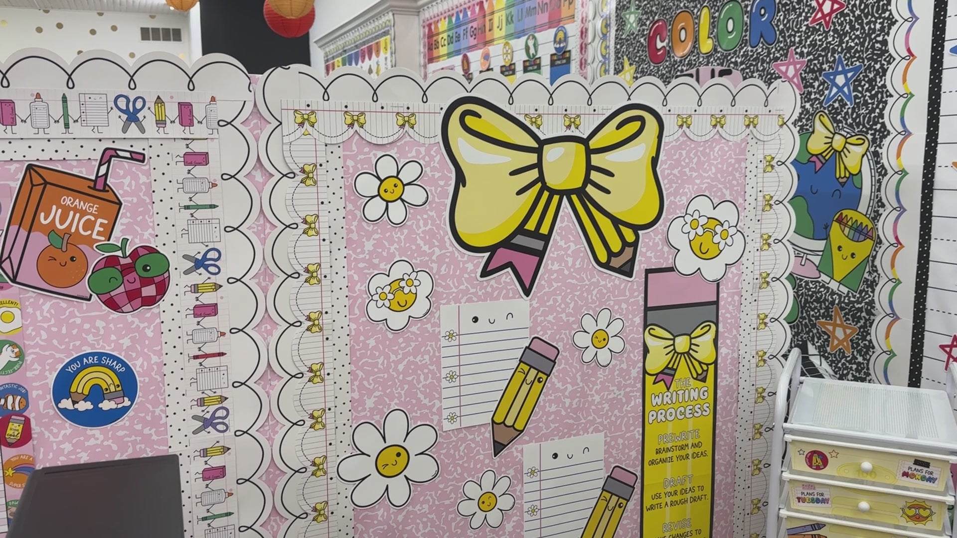 Bright rainbow incentive chart 