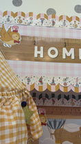 Load and play video in Gallery viewer, Pink Gingham Bulletin Board Paper 25ft. | Schoolgirl Style x Fadeless®

