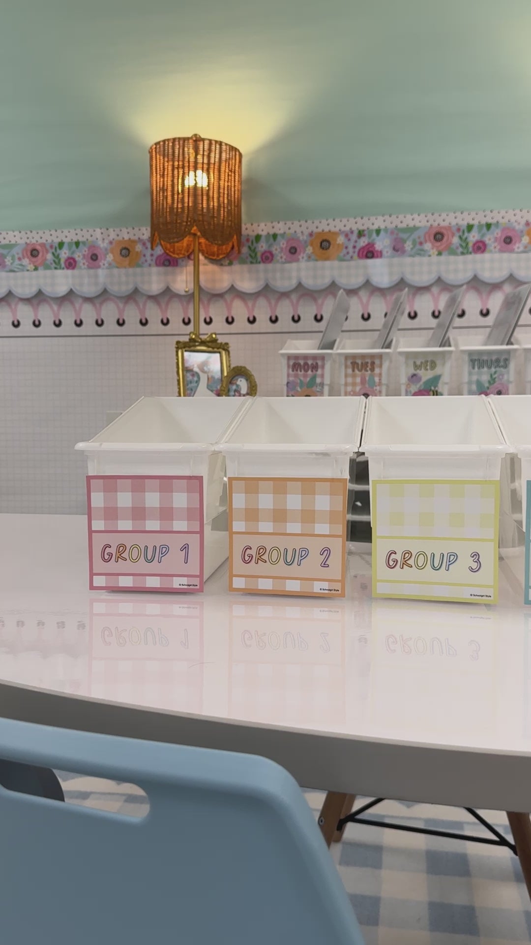 pastel editable group organizer set 