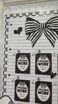 Load and play video in Gallery viewer, Printable Classic Black and White Student Work Display | Simply Sweet
