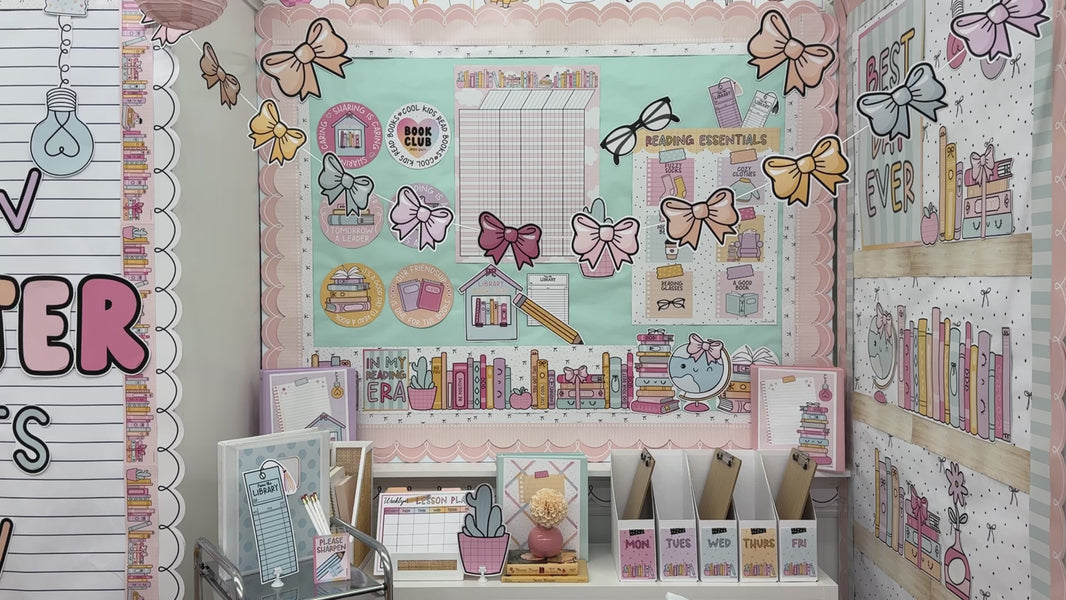 Pastel pink student incentive chart poster 