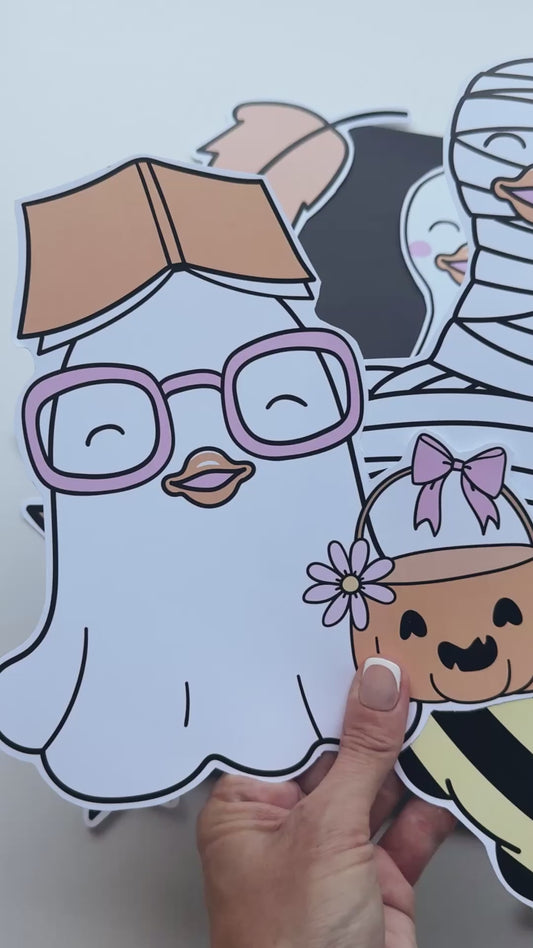 Printable Halloween Goose and Costumes | Spooktacular Readers