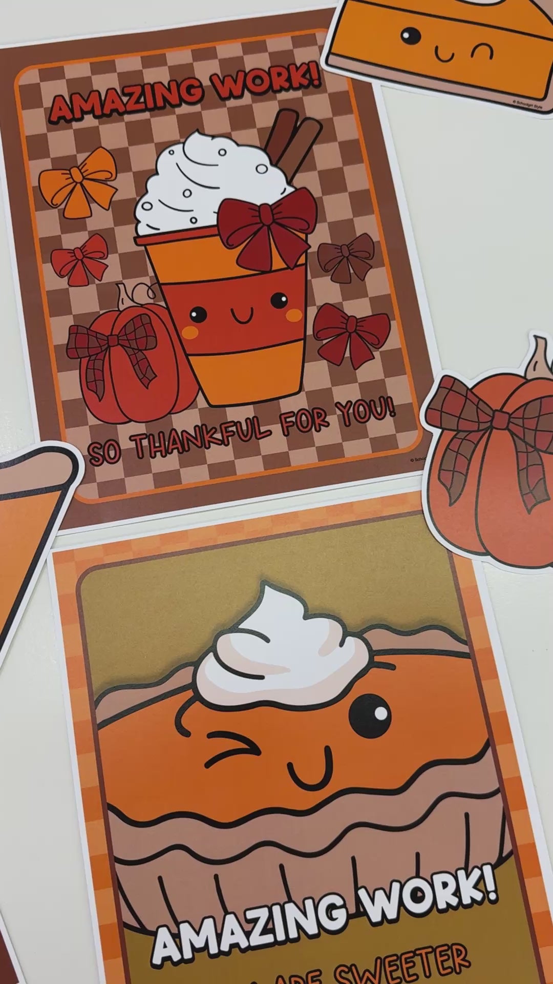 thanksgiving student work display 