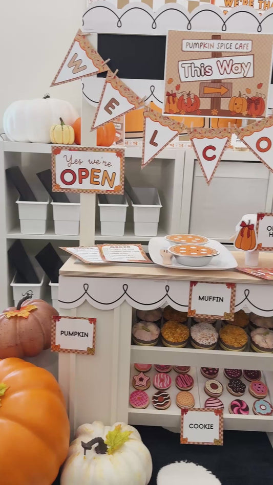 Printable November Dramatic Play Pumpkin Spice Cafe