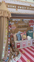 Load and play video in Gallery viewer, Personalized Circus Vinyl Classroom Banner | Storybook Circus
