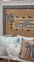 Load and play video in Gallery viewer, simply sweet classic black and white hello door topper
