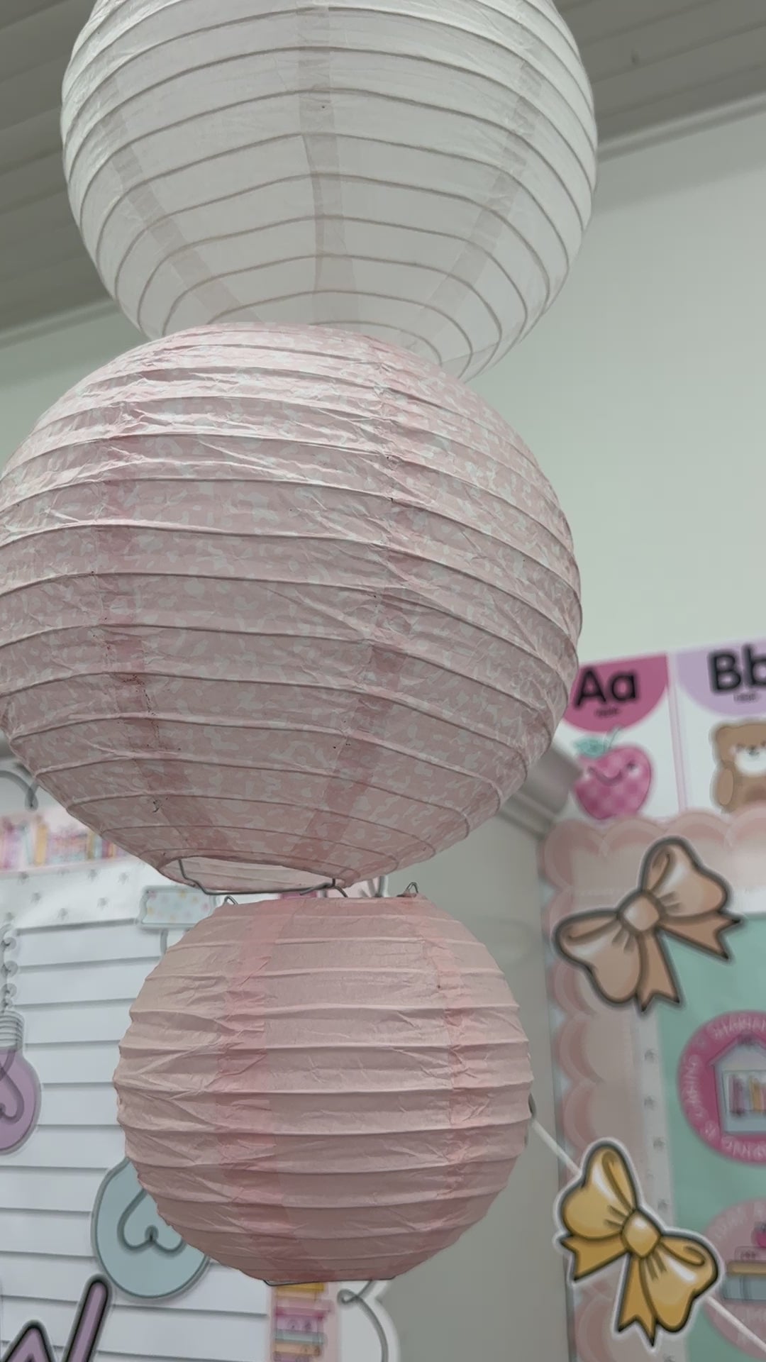 Boho pastel a new chapter starts now cutout letters with lightbulbs and bookshelf 