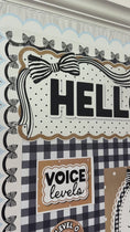 Load and play video in Gallery viewer, Classic Black and White Hello Door Topper  | Simply Sweet
