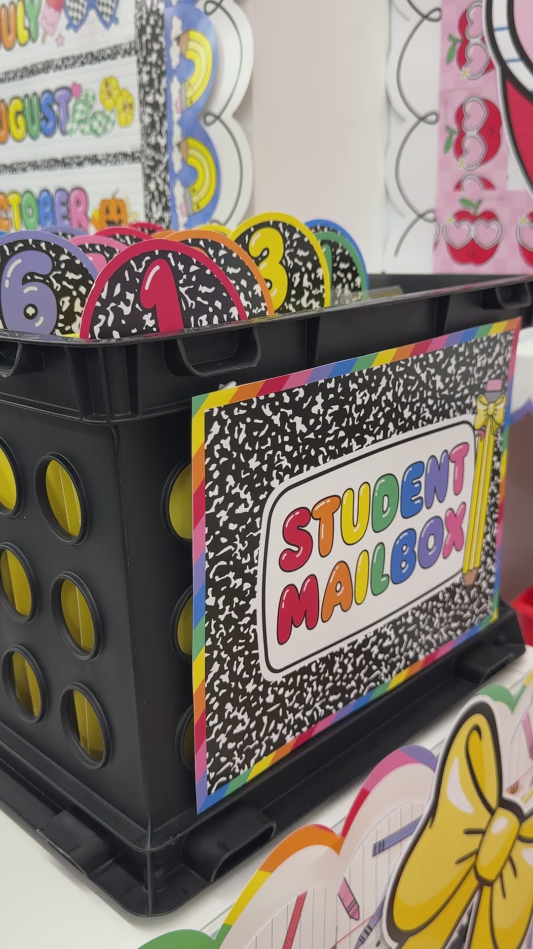 rainbow student mailbox 