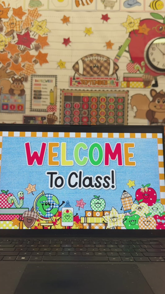 Fall Google and Powerpoint Classroom Slides | 90s Teacher