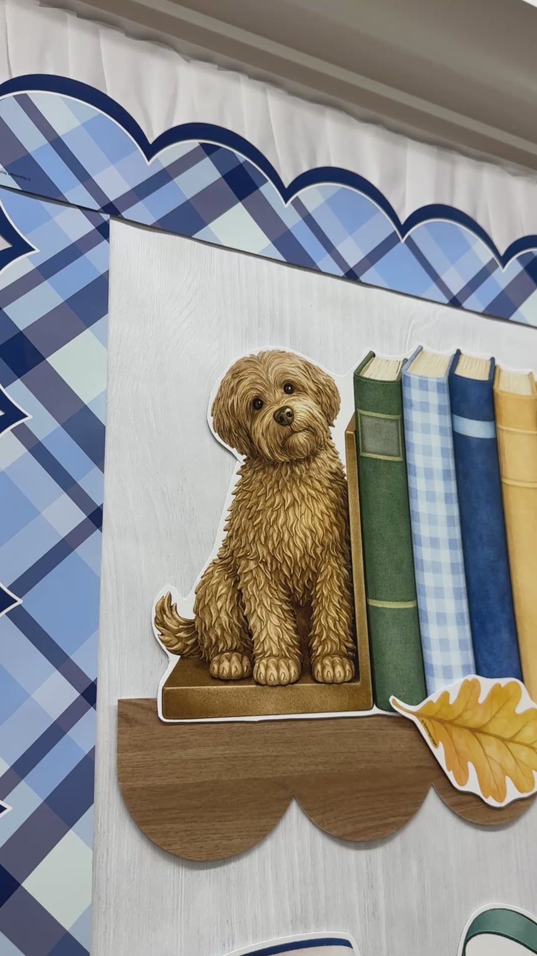stars hollow plaid border