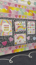 Load and play video in Gallery viewer, cross my heart rainbow pastel bulletin board border 

