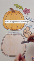 Load and play video in Gallery viewer, parts of a pumpkin october craft for kids
