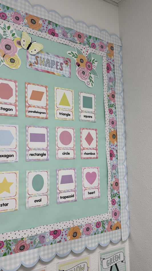 rainbow pastel shape cards 