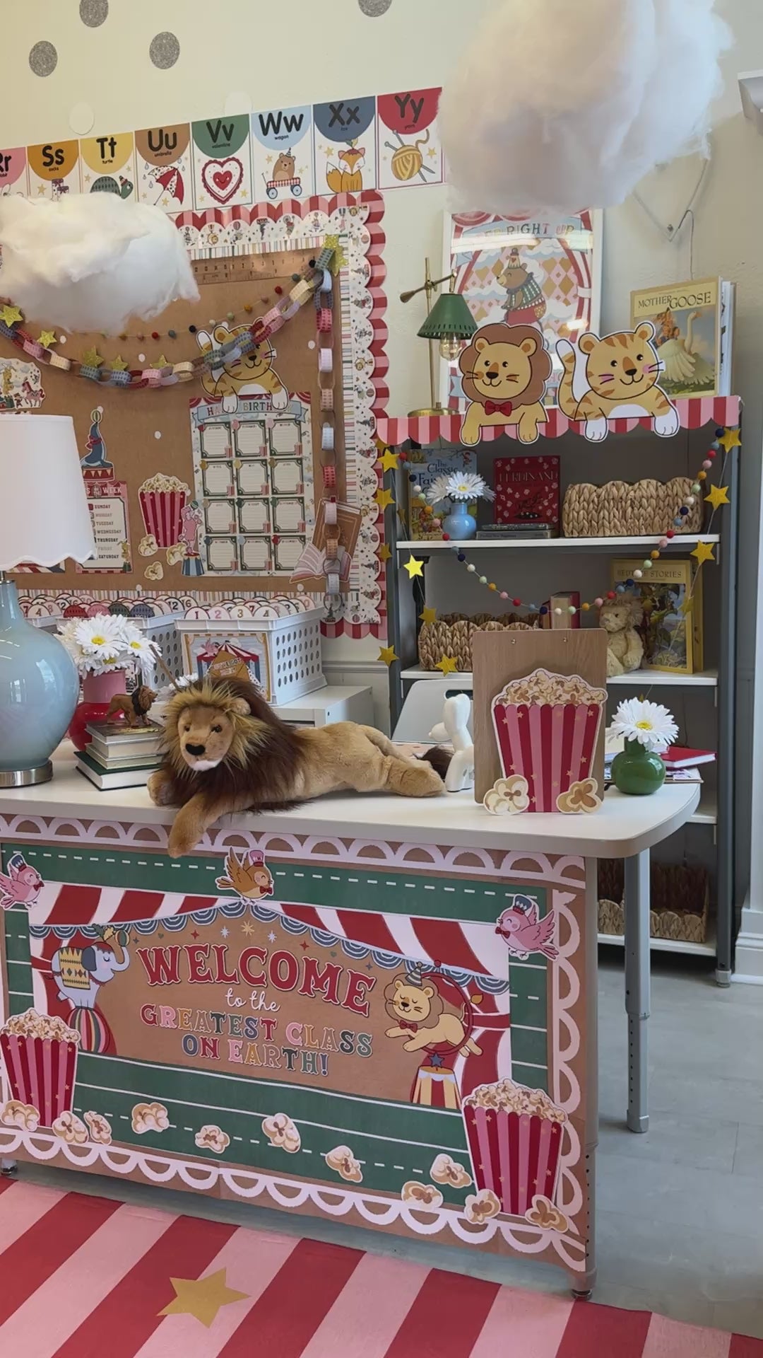 storybook circus welcome classroom banner
