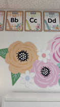 Load and play video in Gallery viewer, Pastel giant floral bulletin board set 
