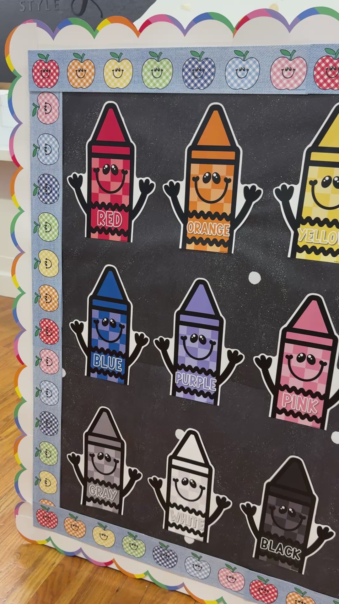 90s teacher crayon cutouts 