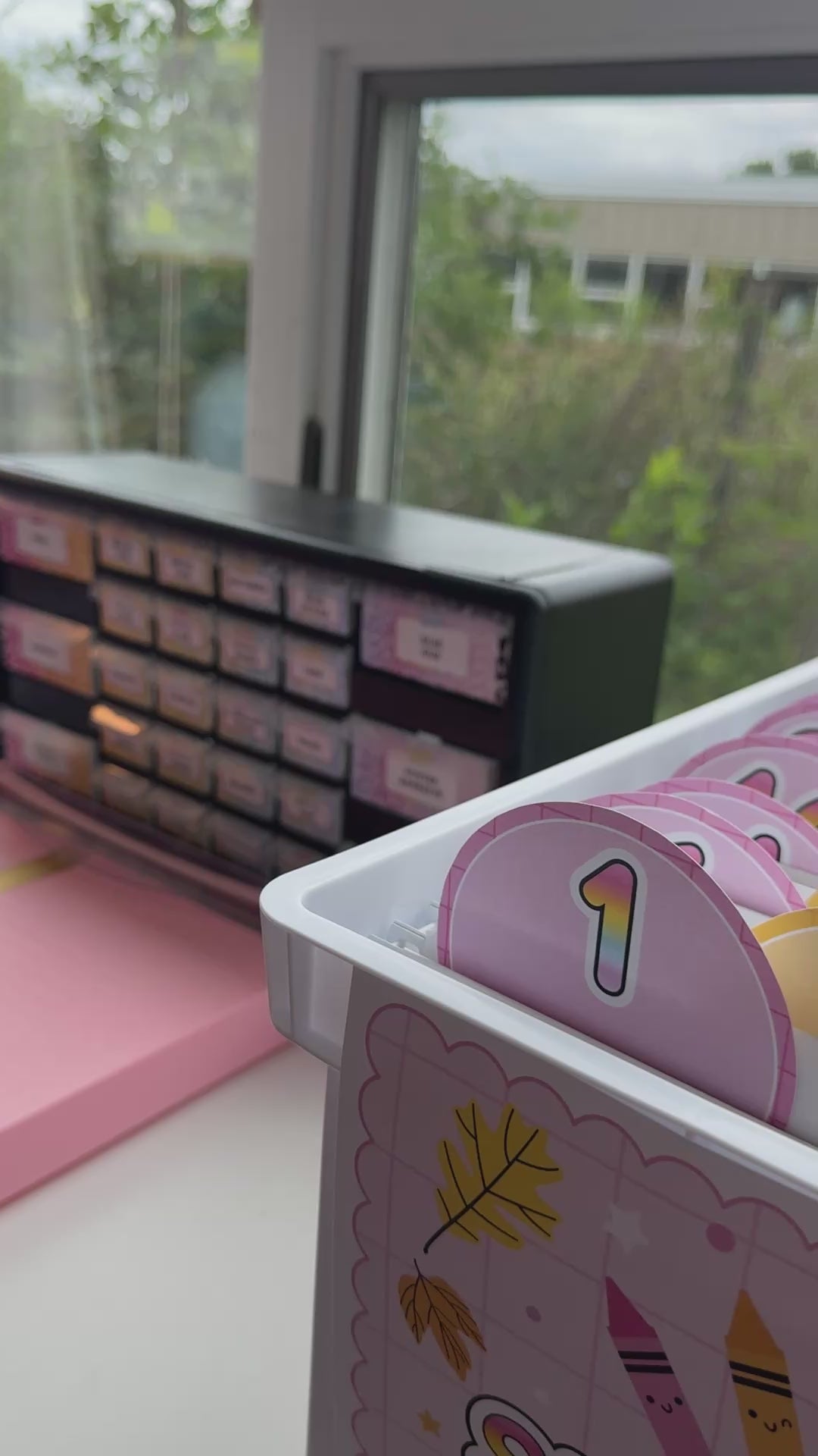 rainbow pastel editable toolbox labels 