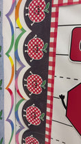 Load and play video in Gallery viewer, 90s teacher red gingham apple border
