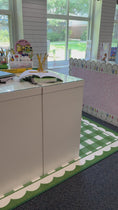 Load and play video in Gallery viewer, green gingham classroom rug 
