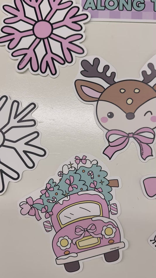 Printable Christmas Greenery Cutouts | Frosted School Days