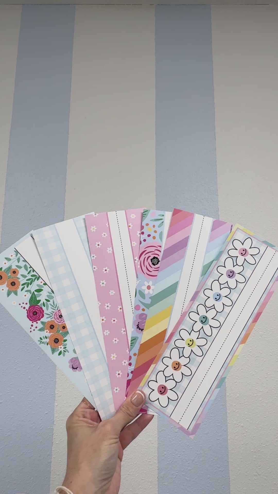 Pastel editable name plates 