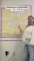 Load and play video in Gallery viewer, spring classroom bulletin board idea
