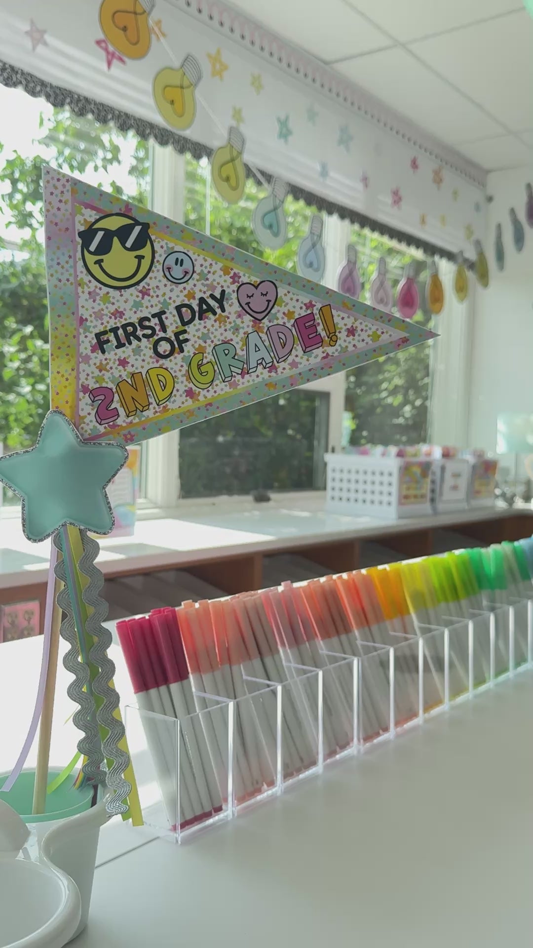 first day of school pennants 