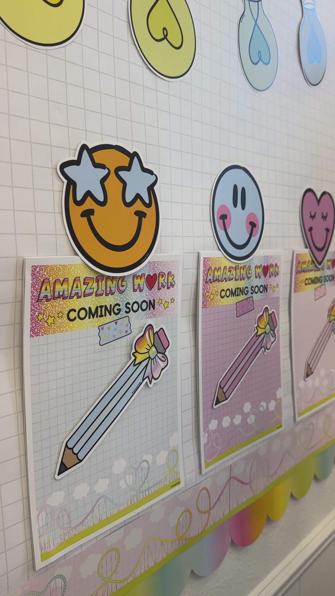 Rainbow pastel amazing work coming soon display 