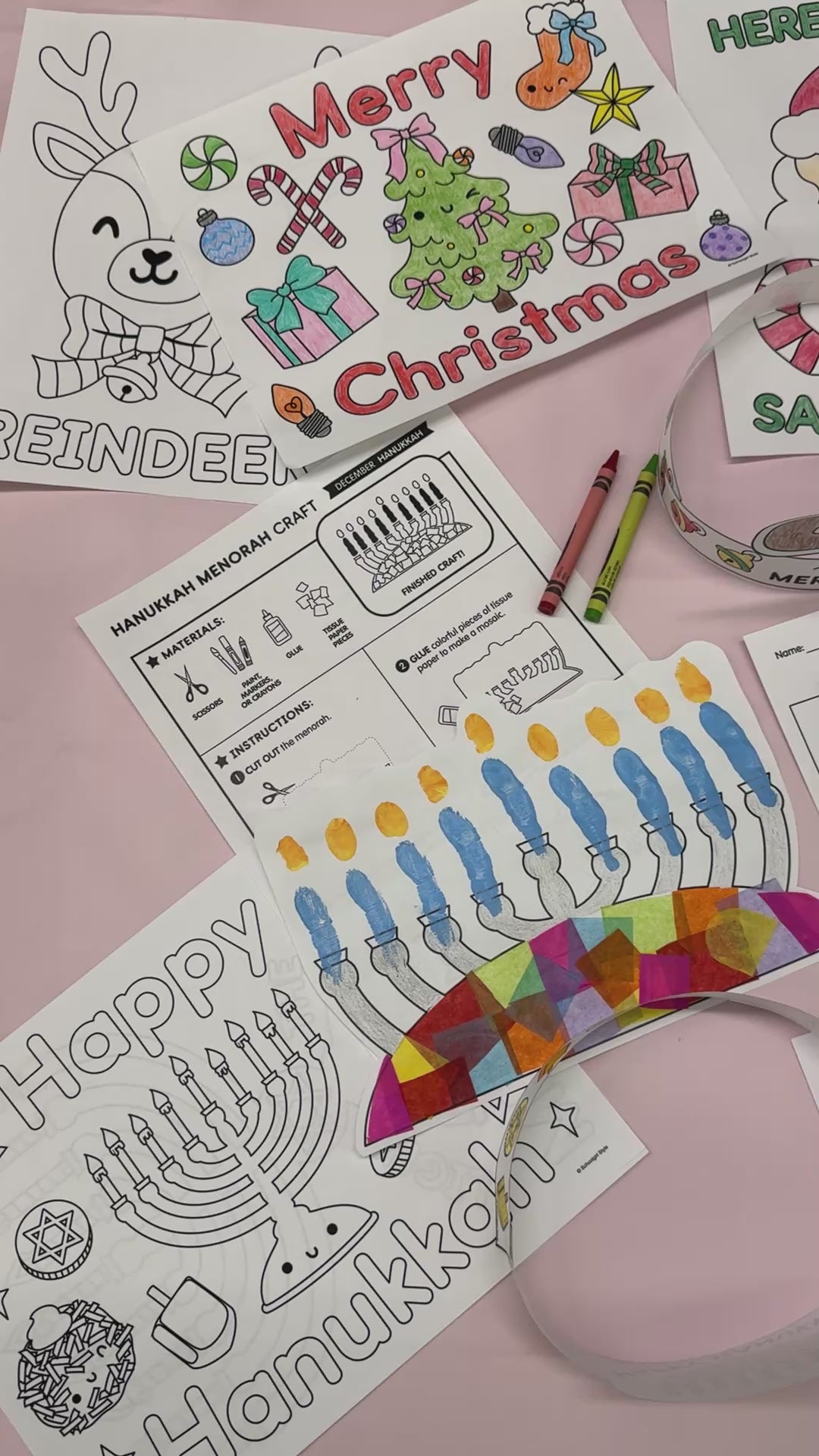 Printable December Holidays Around the World Party Pack