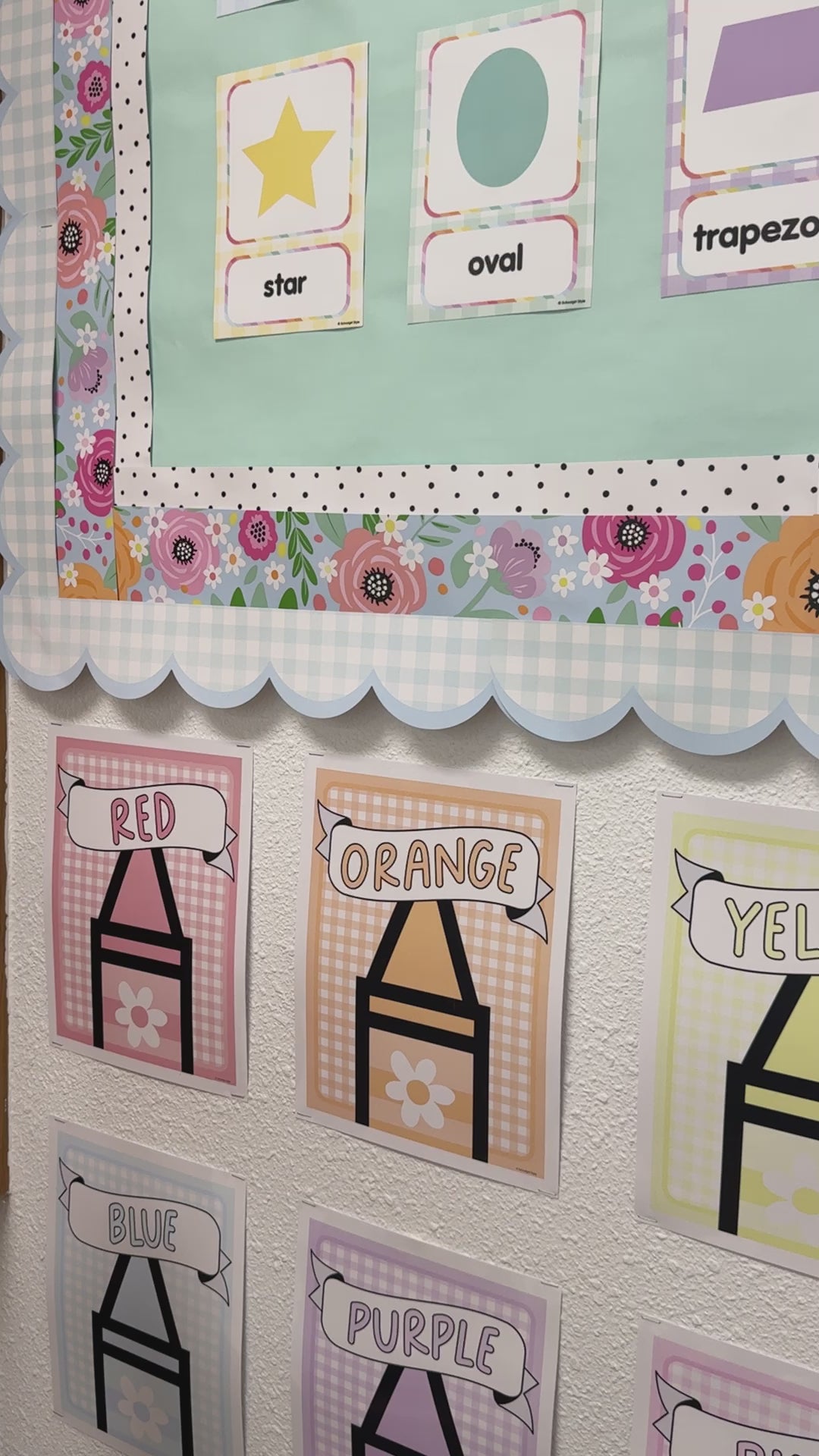 pastel crayon color posters 