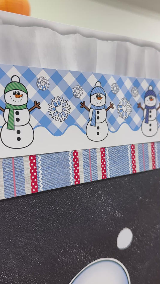 90s teacher schoolyard stitch border