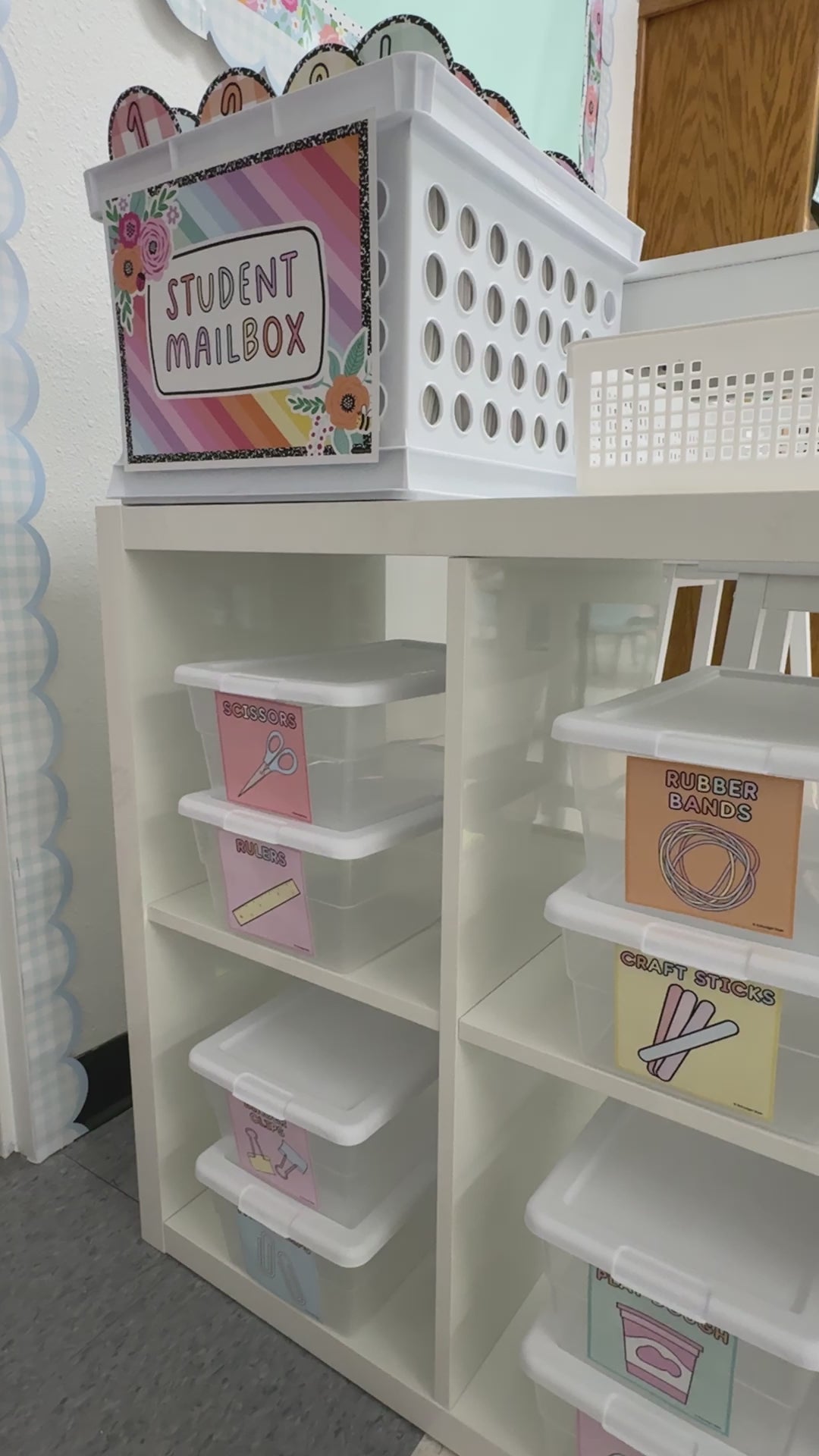 printable editable pastel classroom supply labels  